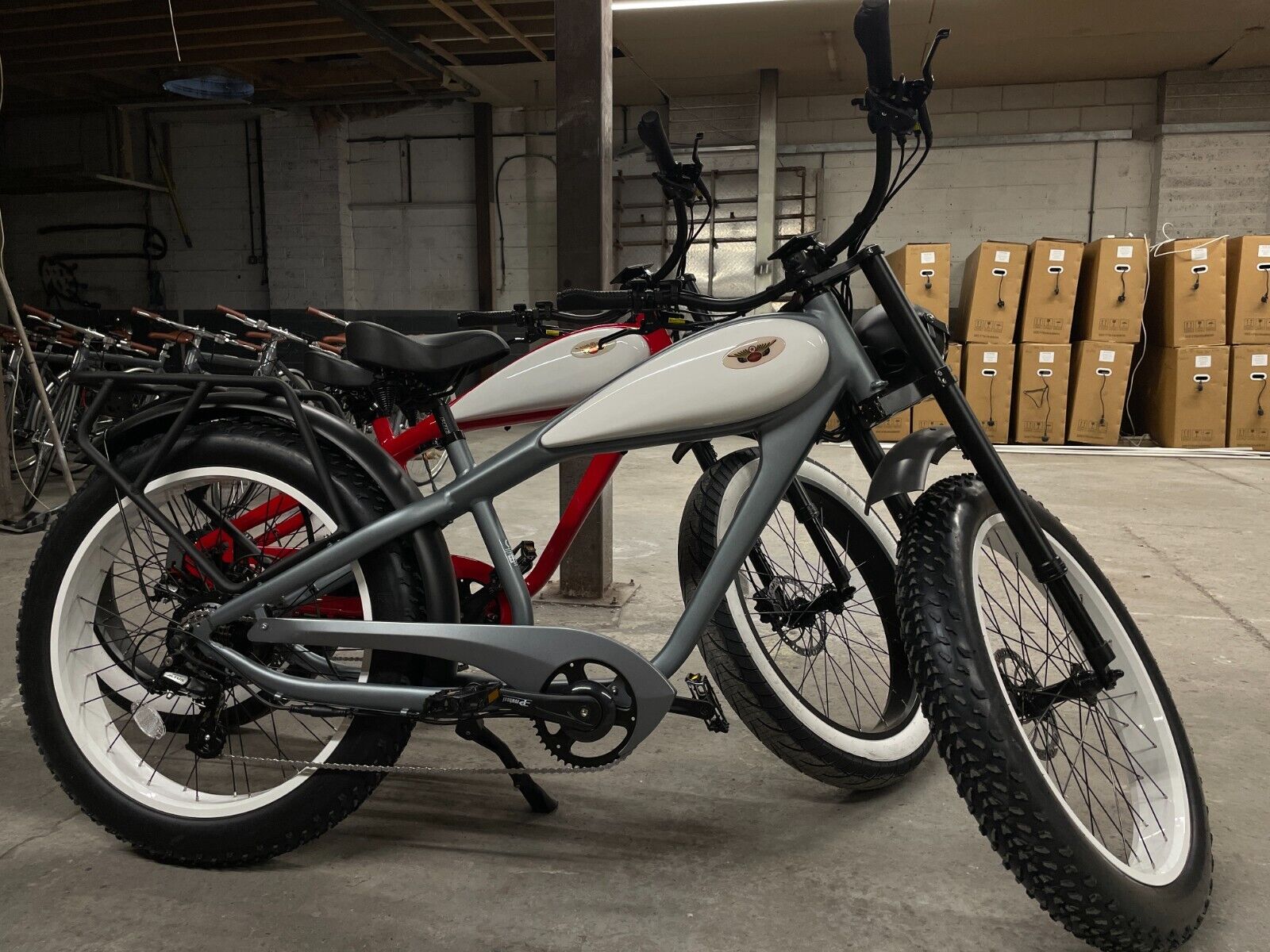 Retro Fat Tyre Beach Cruiser E-Bike Sale: 250-750W