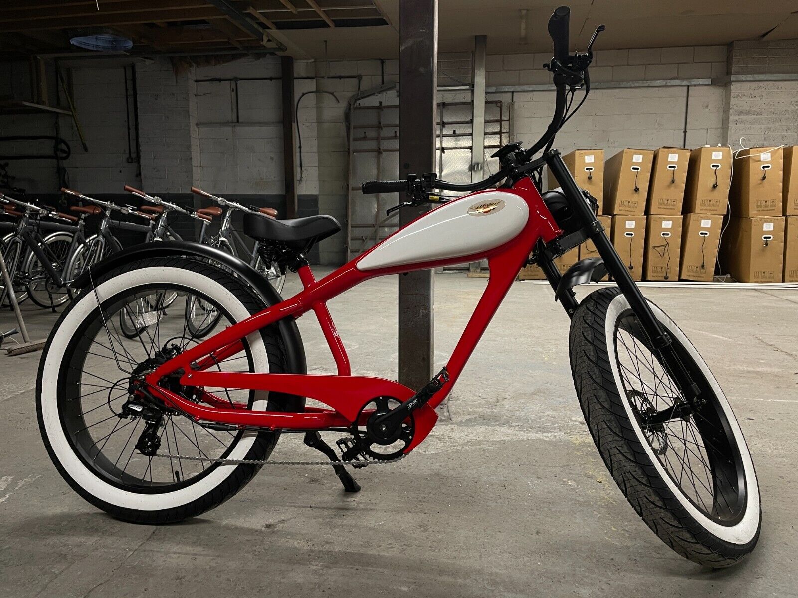 Retro Fat Tyre Beach Cruiser E-Bike Sale: 250-750W