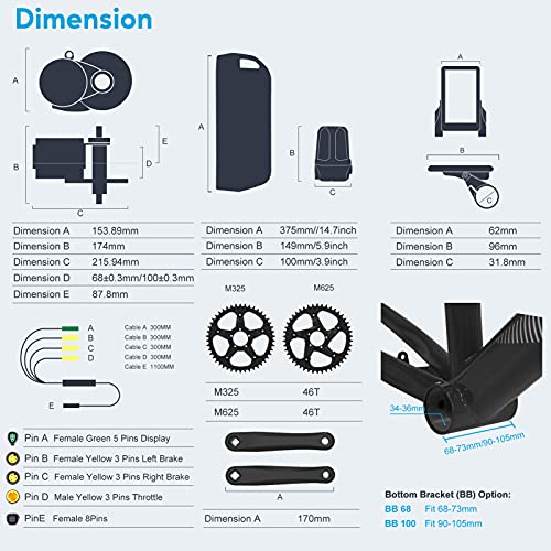Powerful Bafang Mid Drive Conversion Kit