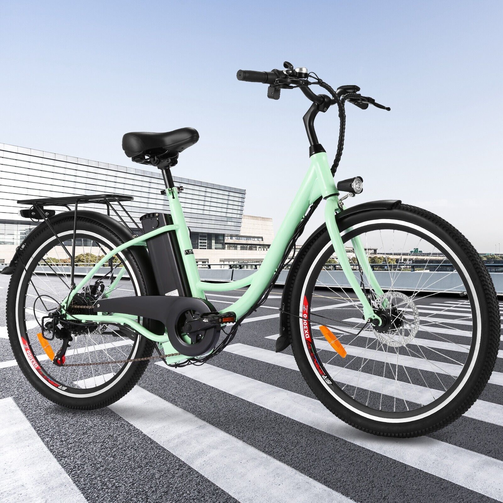 26" Ebike Mountain Bike, 250W Motor, 15Ah Battery