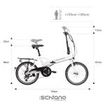 F.lli Schiano E-Sky 20" Foldable E-bike with 36V Battery