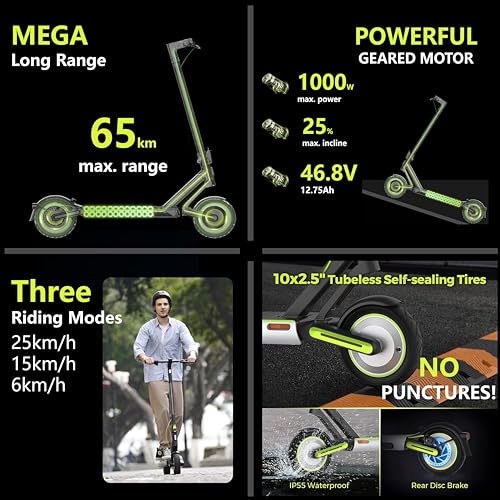 NAVEE S65 Electric Scooter: AWARD WINNER, 65KM RANGE, POWERFUL