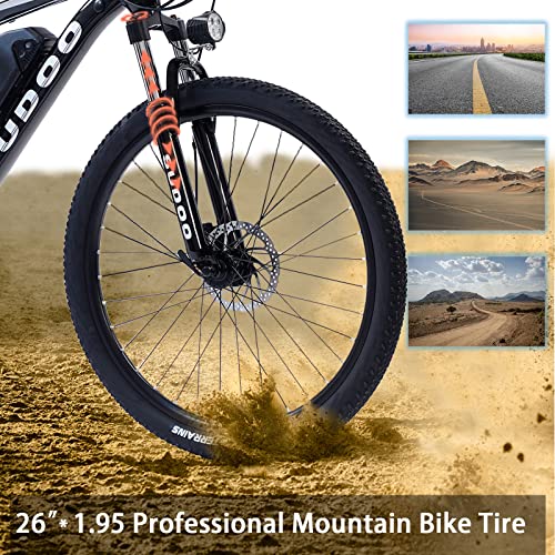SUDOO 26'' Electric Mountain Bike - 27 Speeds