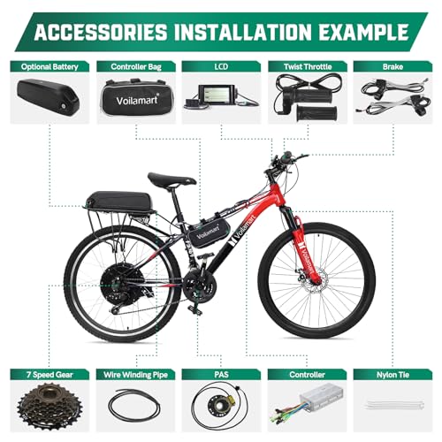 Voilamart 26" Electric Bike Conversion Kit