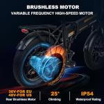 HITWAY 20" x4.0 Fat Tire Electric Bike