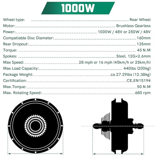 Voilamart 26" Electric Bike Conversion Kit