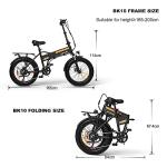 HITWAY 20" x4.0 Fat Tire Electric Bike