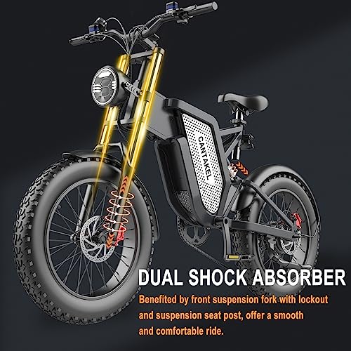 20" Fat Tire Off-Road Electric Bike with 48V Battery