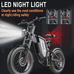 20" Fat Tire Off-Road Electric Bike with 48V Battery