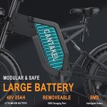 20" Fat Tire Off-Road Electric Bike with 48V Battery