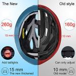 Lightweight Adult Electric Bike Helmet with LED Light