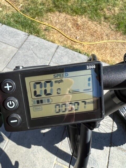 Black Fat Tyre Folding E-Bike