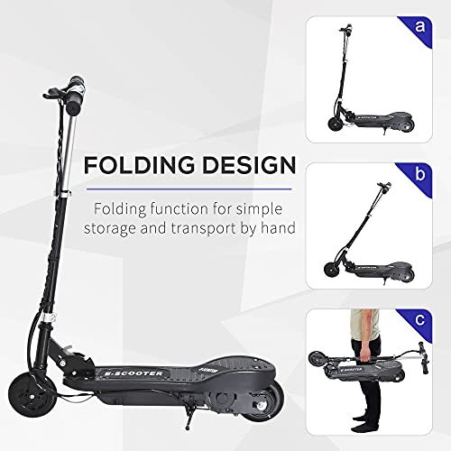 Folding Kids Electric Bike Scooter - Black