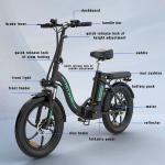HITWAY Electric Folding Bike | 20" Fat Tyre