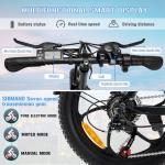 Hitway BK6S Electric Folding Bike: 20" Fat Tyre