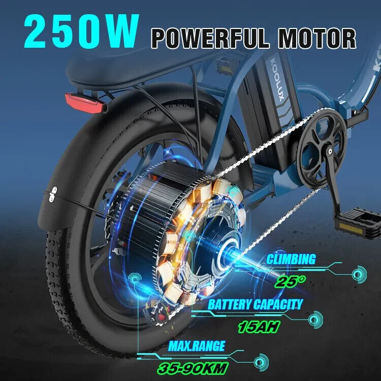 Hitway BK6S Electric Folding Bike: 20" Fat Tyre