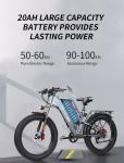 26" Electric Bike 1000W Motor Fat Tire E-City Bike