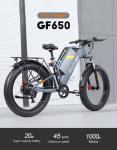 26" Electric Bike 1000W Motor Fat Tire E-City Bike