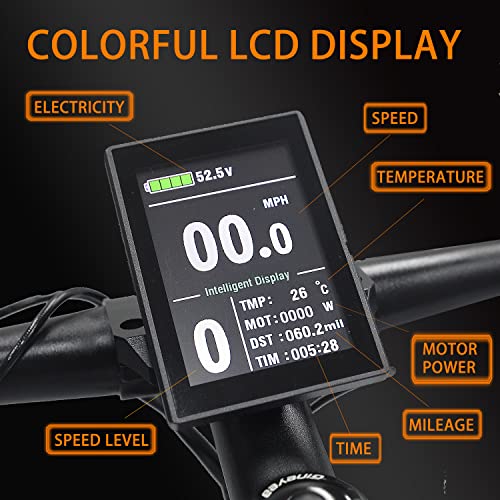 Ficyacto 26" E-MTB 48V17AH Dual Suspension, 7 Speeds