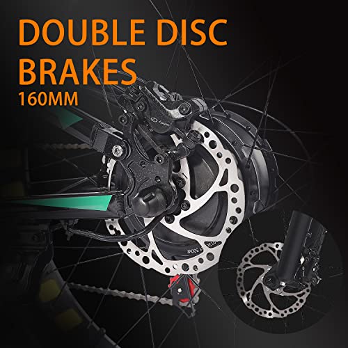 Ficyacto 26" E-MTB 48V17AH Dual Suspension, 7 Speeds