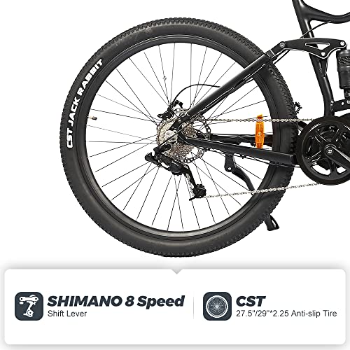 Cola Bear Mountain E-bike with Mid-Drive Motor