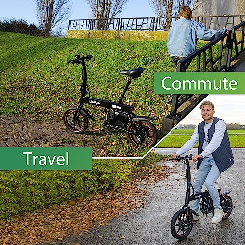 Windgoo 14" Portable Folding Electric Bike, 36V 6.0Ah