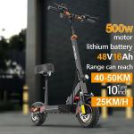 Ealirie 10" Electric Scooter: Powerful Motor, Long Range