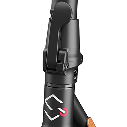 Black Electric Scooter with LED Light and Digital Display