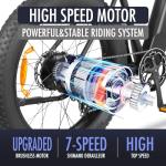 DYU Mountain E-Bike: 80 Mile Long Range, 750W