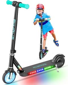 ALLMOVE 150W Electric Scooter, Flash Wheel, Colorful Light