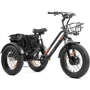 Electric Tricycle Fat Tire Adult Cargo Bike