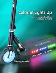 ALLMOVE 150W Electric Scooter, Flash Wheel, Colorful Light
