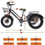 Electric Tricycle Fat Tire Adult Cargo Bike