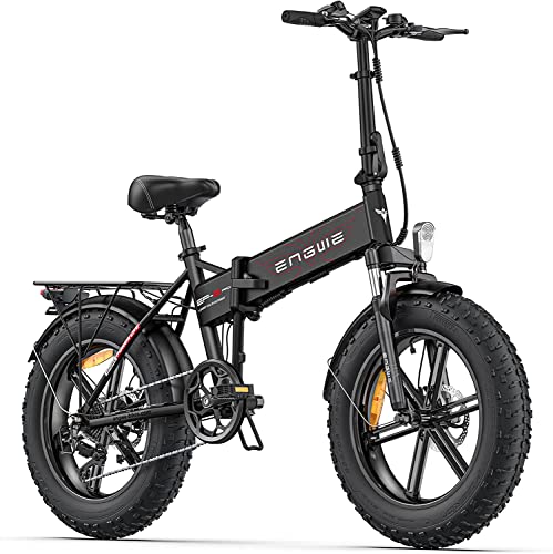 ENGWE Electric Bike 20" Fat Tire, 7-Speed E-bike