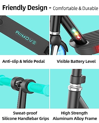ALLMOVE 150W Electric Scooter, Flash Wheel, Colorful Light