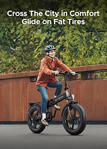 ENGWE Electric Bike 20" Fat Tire, 7-Speed E-bike
