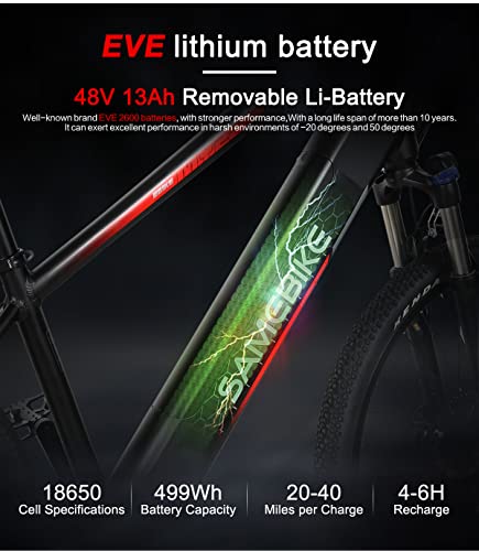 SAMEBIKE MY275 27.5" 48V Electric Mountain Bikes