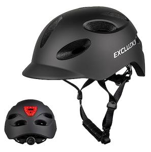 Exclusky Urban Electric Bike Helmet with USB Light