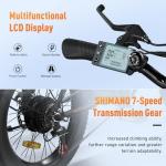 HITWAY 20" Fat Tire Electric Bike, 250W Folding E-Bike