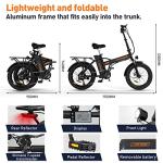 HITWAY 20" Fat Tire Electric Bike, 250W Folding E-Bike