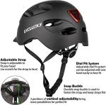 Exclusky Urban Electric Bike Helmet with USB Light