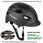 Exclusky Urban Electric Bike Helmet with USB Light