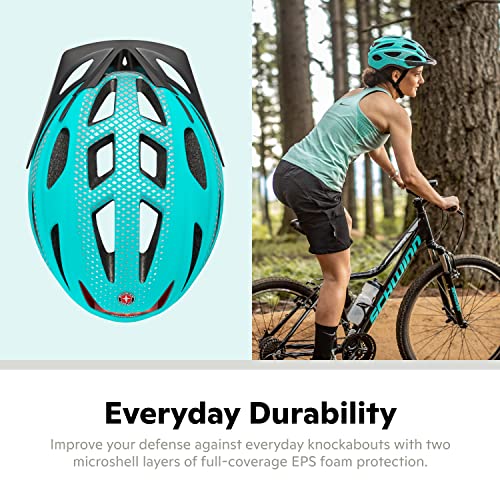 Schwinn LED Adult Bike Helmet - Teal
