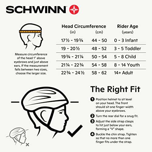 Schwinn LED Adult Bike Helmet - Teal