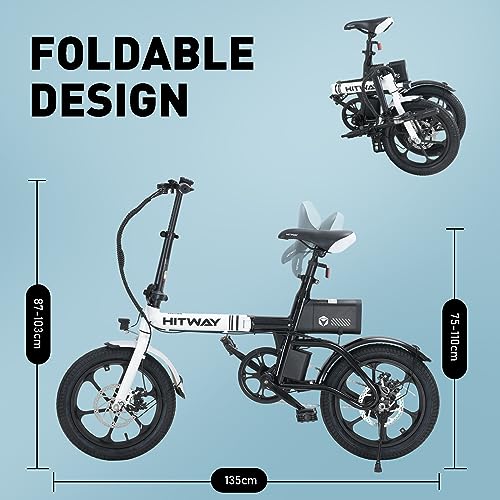 HITWAY Electric Foldable Bike 16" - 250W