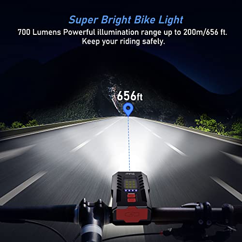 Blukar Super Bright Rechargeable Bike Lights Set