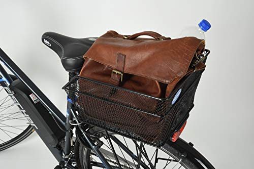 Fischer E-Bike Wire Basket, Anti-Theft, 25kg Capacity