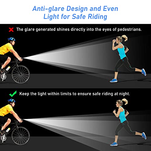 Blukar Super Bright Rechargeable Bike Lights Set