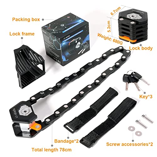Heavy Duty Folding Bike Lock with High Security