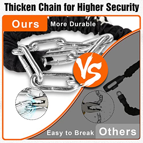 High Security Bike Chain Lock - Heavy Duty - Anti-Theft